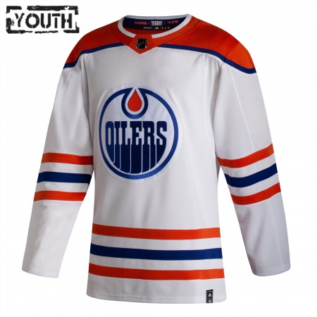Camisola Edmonton Oilers Blank 2020-21 Reverse Retro Authentic - Criança